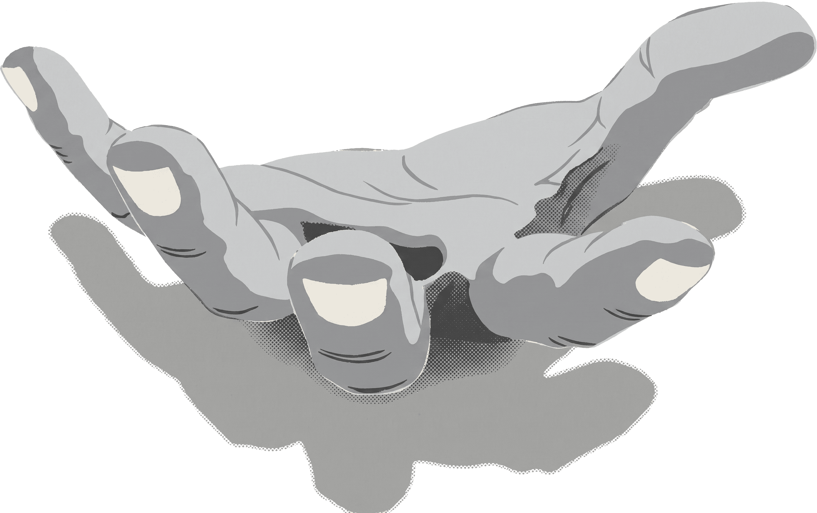 Open hand, palm up — the Promethean offering